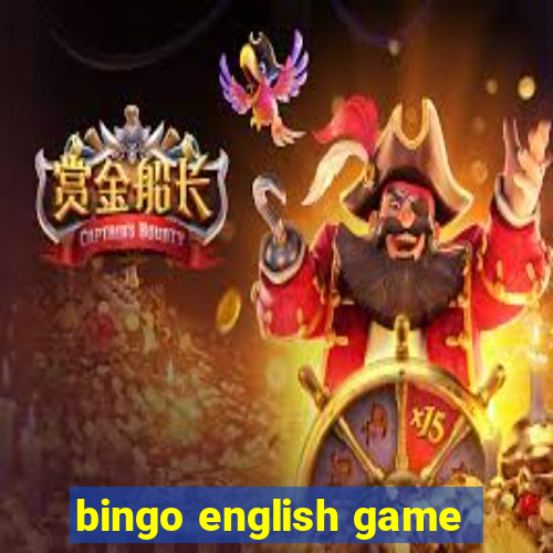 bingo english game