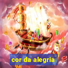 cor da alegria