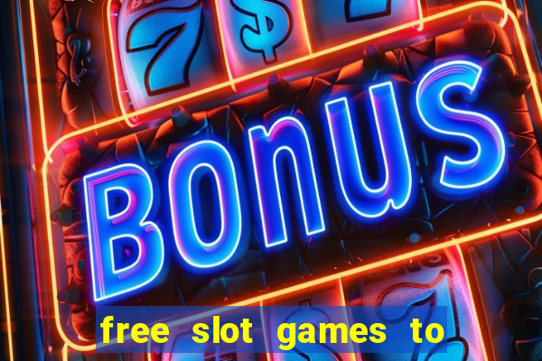 free slot games to win real money