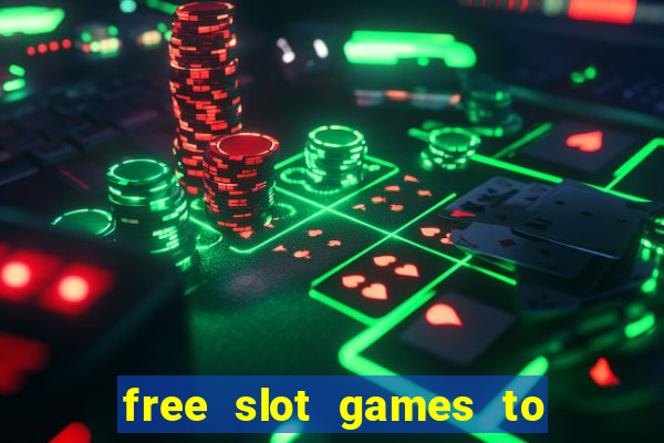 free slot games to win real money