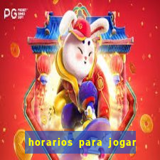 horarios para jogar fortune tiger