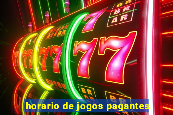 horario de jogos pagantes