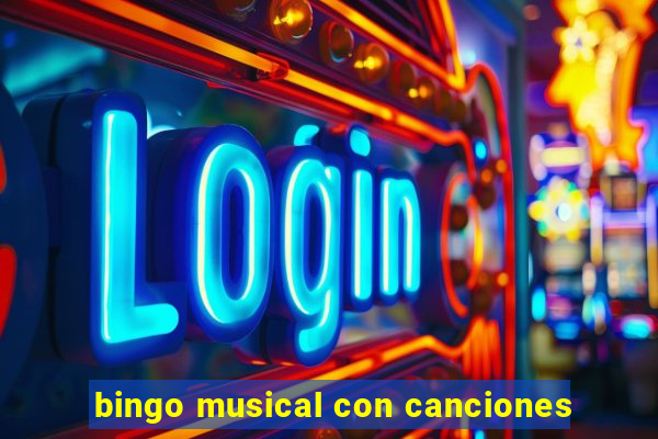 bingo musical con canciones