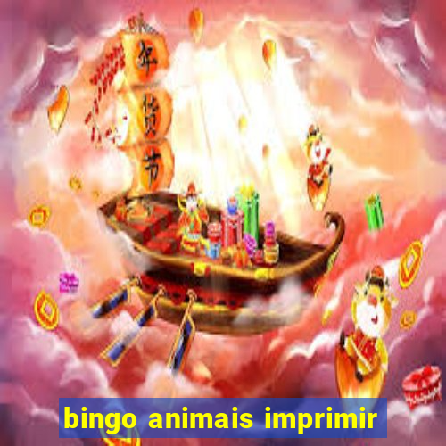 bingo animais imprimir