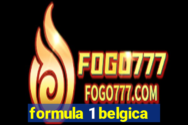 formula 1 belgica