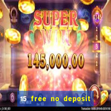 15 free no deposit casino to win real money