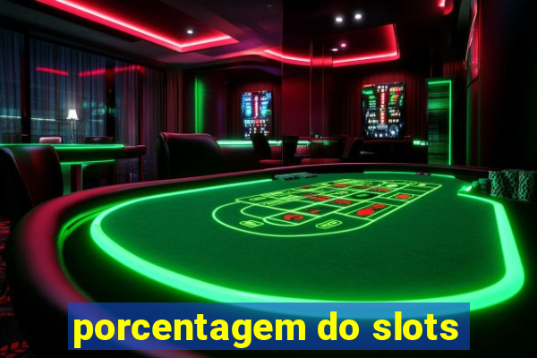 porcentagem do slots