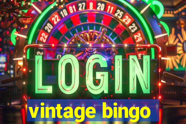 vintage bingo