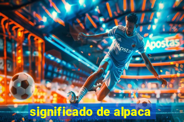 significado de alpaca