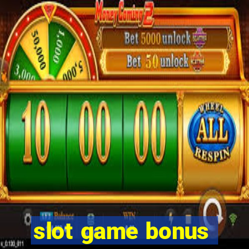 slot game bonus