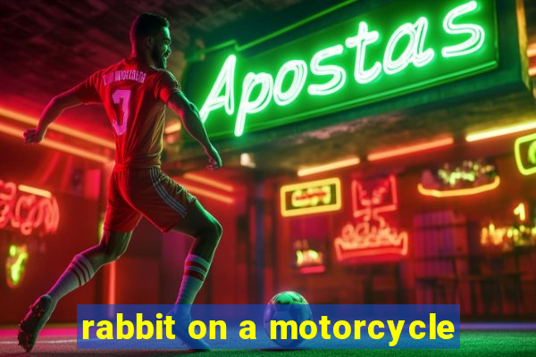 rabbit on a motorcycle