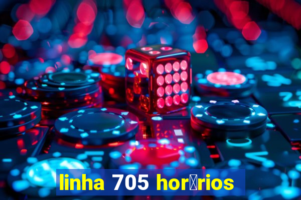 linha 705 hor谩rios