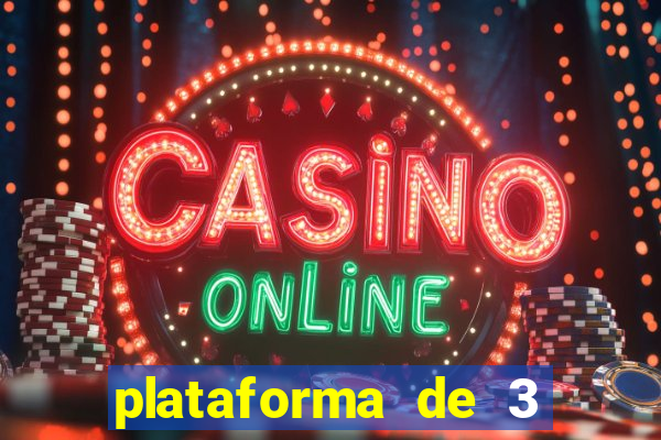 plataforma de 3 reais cassino