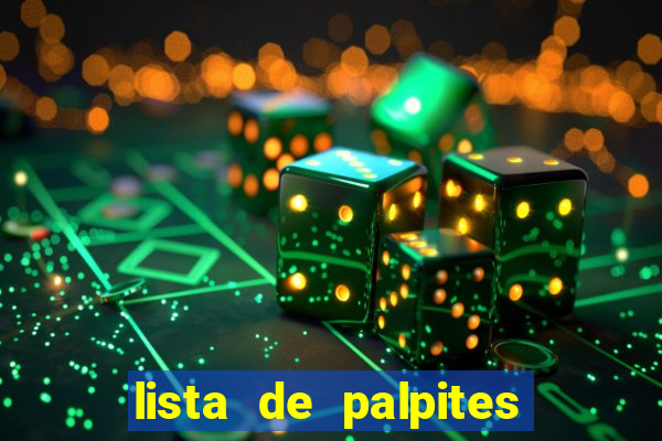 lista de palpites jogos de hoje