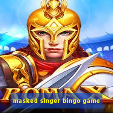 masked singer bingo game