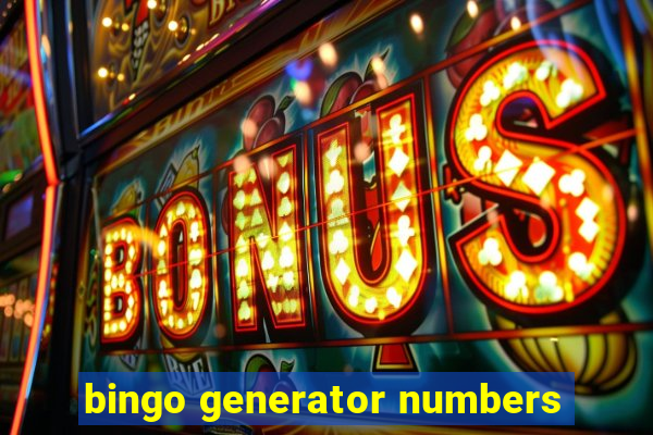 bingo generator numbers