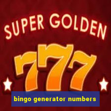 bingo generator numbers