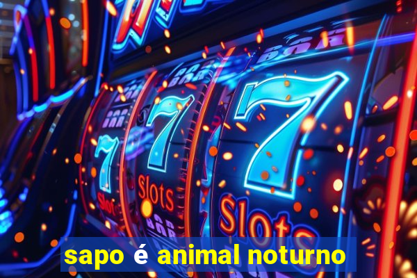 sapo é animal noturno