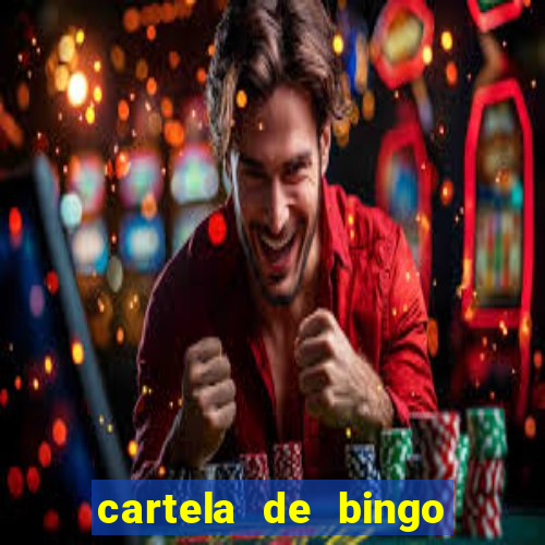 cartela de bingo para chá de bebê