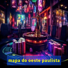 mapa do oeste paulista