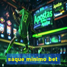 saque minimo bet