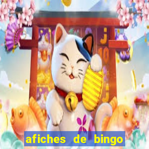 afiches de bingo para editar