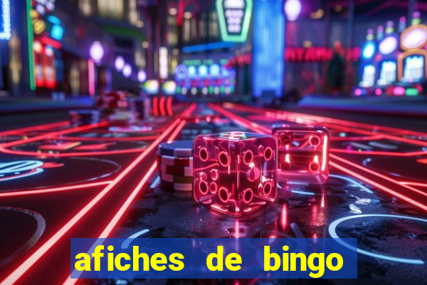 afiches de bingo para editar