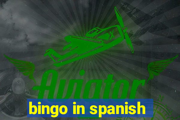 bingo in spanish