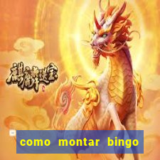 como montar bingo brinquedos toia