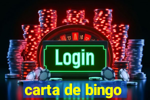 carta de bingo