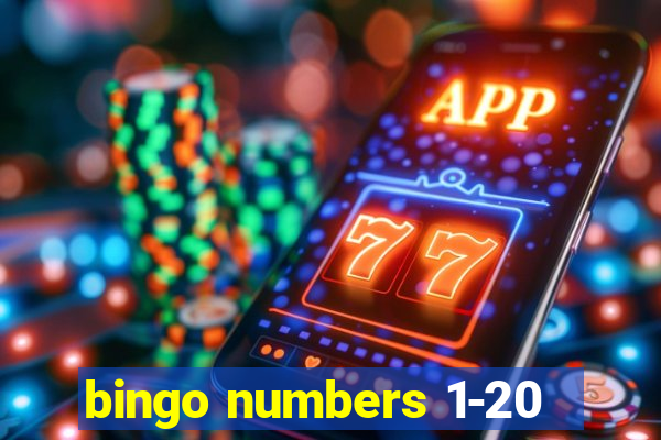 bingo numbers 1-20