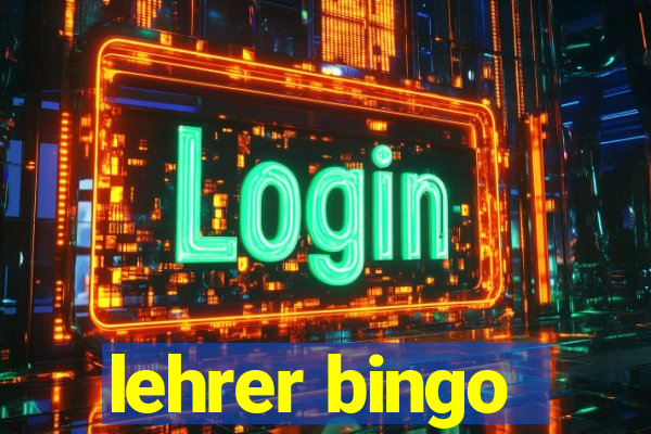 lehrer bingo