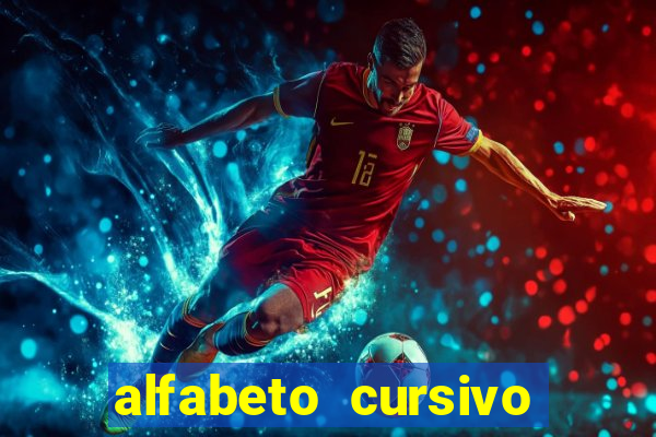 alfabeto cursivo para treinar caligrafia