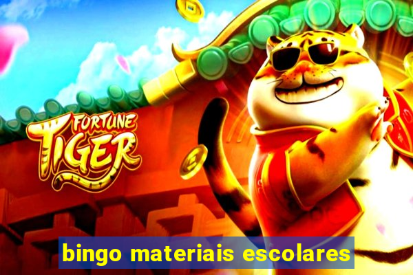 bingo materiais escolares