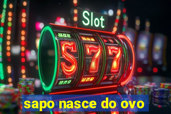 sapo nasce do ovo