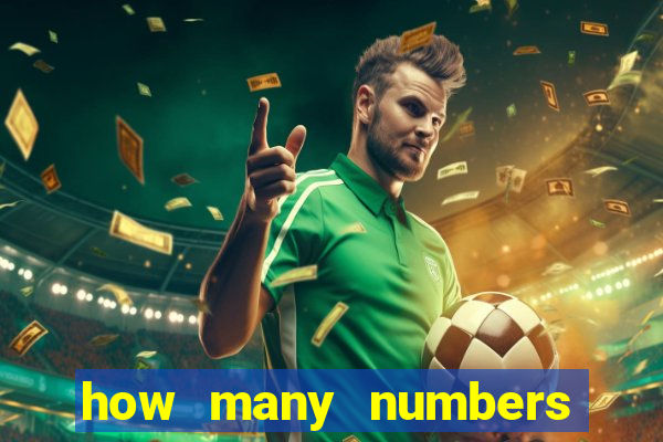 how many numbers in bingo