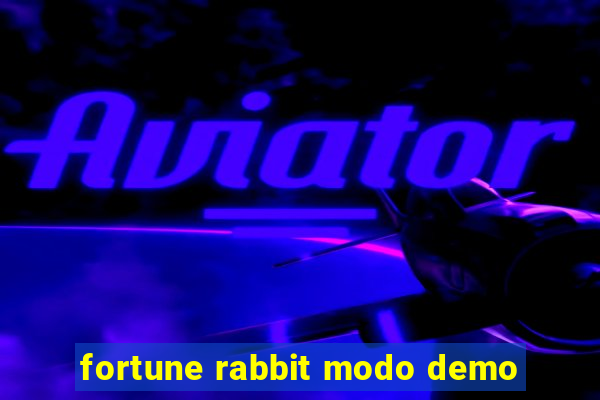 fortune rabbit modo demo