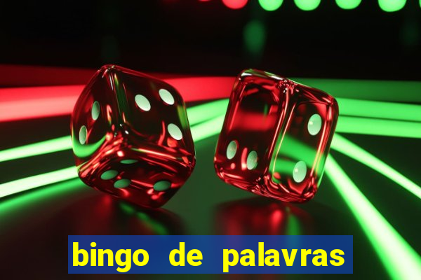 bingo de palavras para imprimir colorido