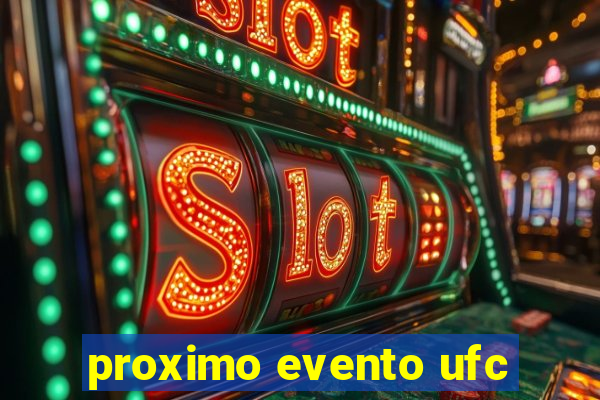 proximo evento ufc