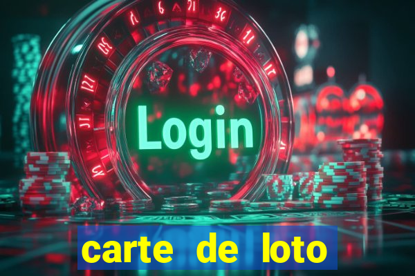 carte de loto bingo a imprimer gratuit