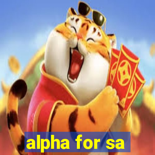 alpha for sa