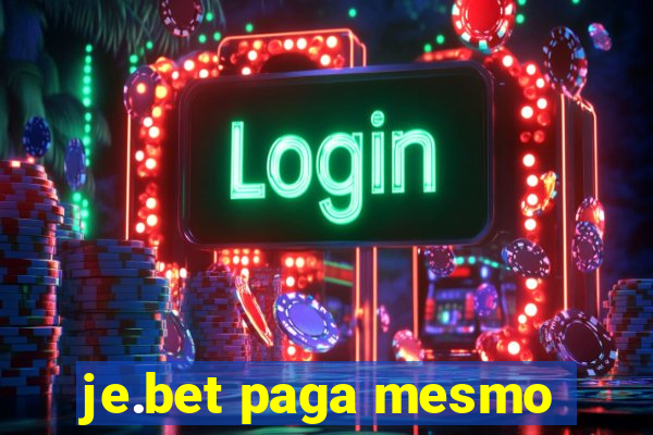 je.bet paga mesmo