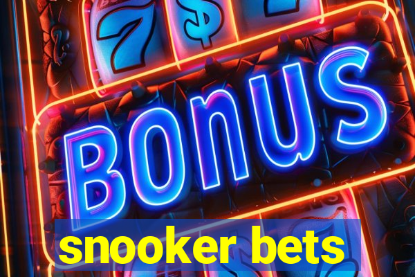 snooker bets