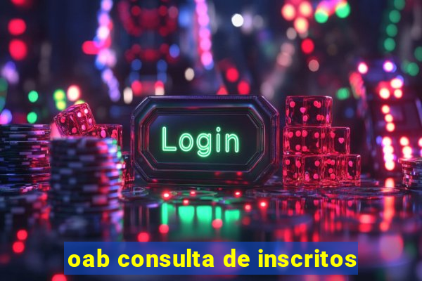 oab consulta de inscritos