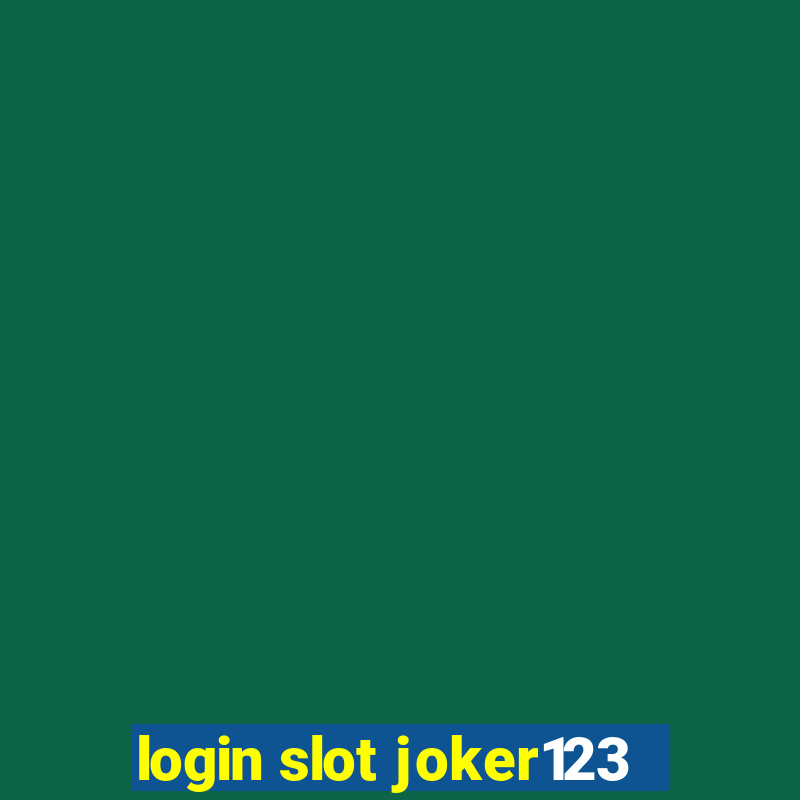 login slot joker123