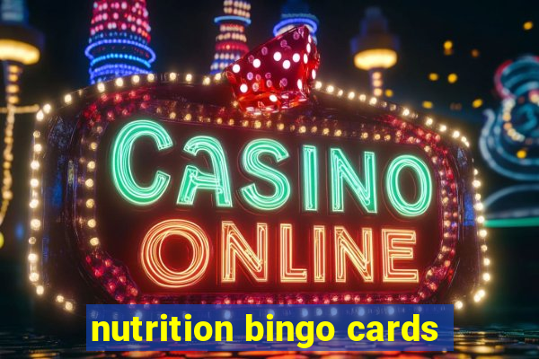 nutrition bingo cards