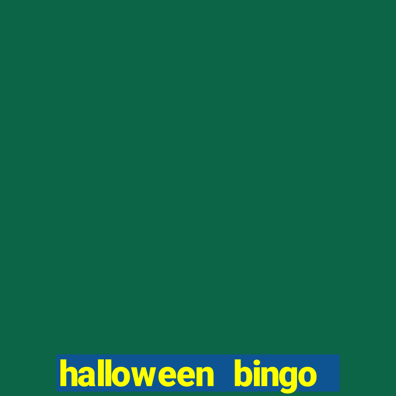 halloween bingo games for kids