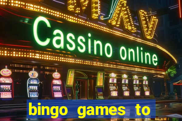 bingo games to play for free