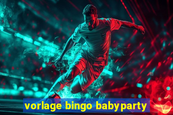 vorlage bingo babyparty