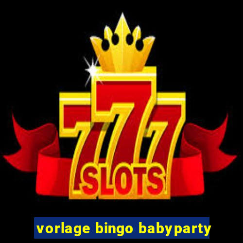 vorlage bingo babyparty